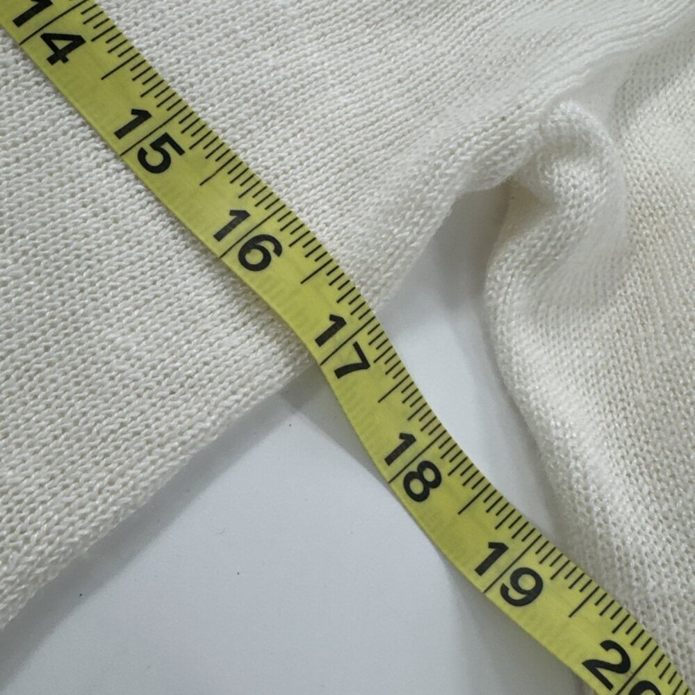 Banana Republic Cardigan Sweater Womens XS Ivory 3 Button V-Neck Preppy $90 NEW - Picture 6 of 11